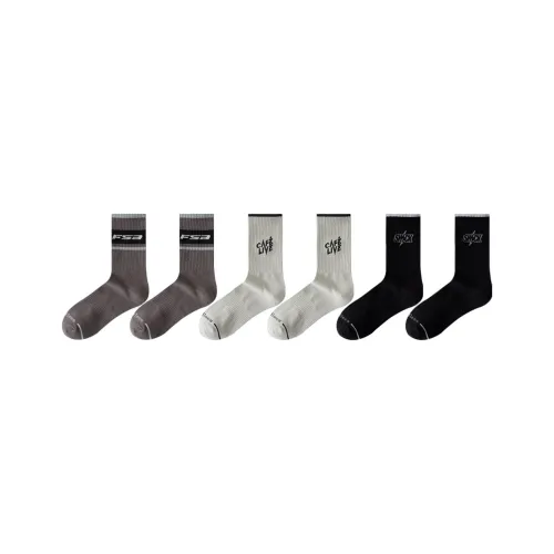 Cotton Gene Mid Calf Socks Men's Combo Set