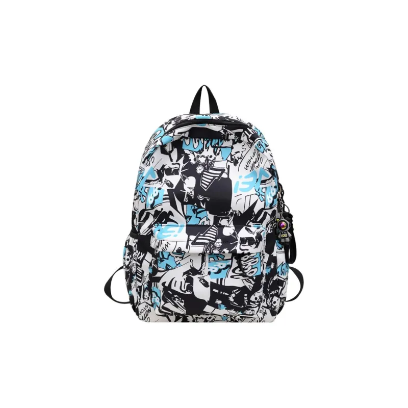 Yalu Nylon Backpack Unisex Pink/Gray/Green/Blue/Navy Blue-6