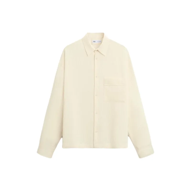 ZARA Shirts Men Yellow-0