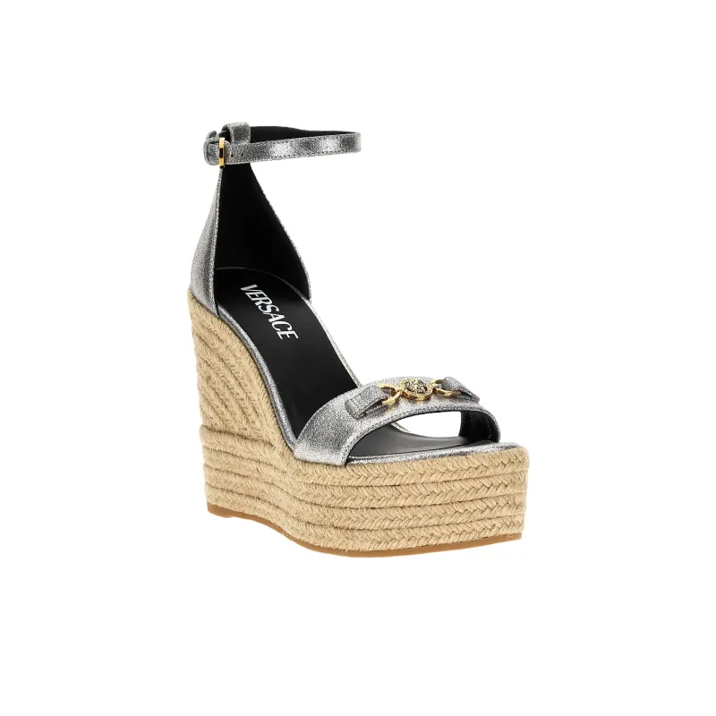 FANSIZHE One Strap Sandals 12cm Women's Silver-2