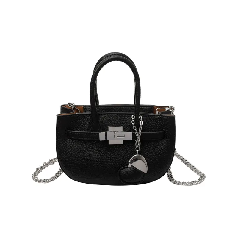 Single Warehouse PU Shoulder Bag Regular Women's White/Black/Yellow/Blue/Pink-17