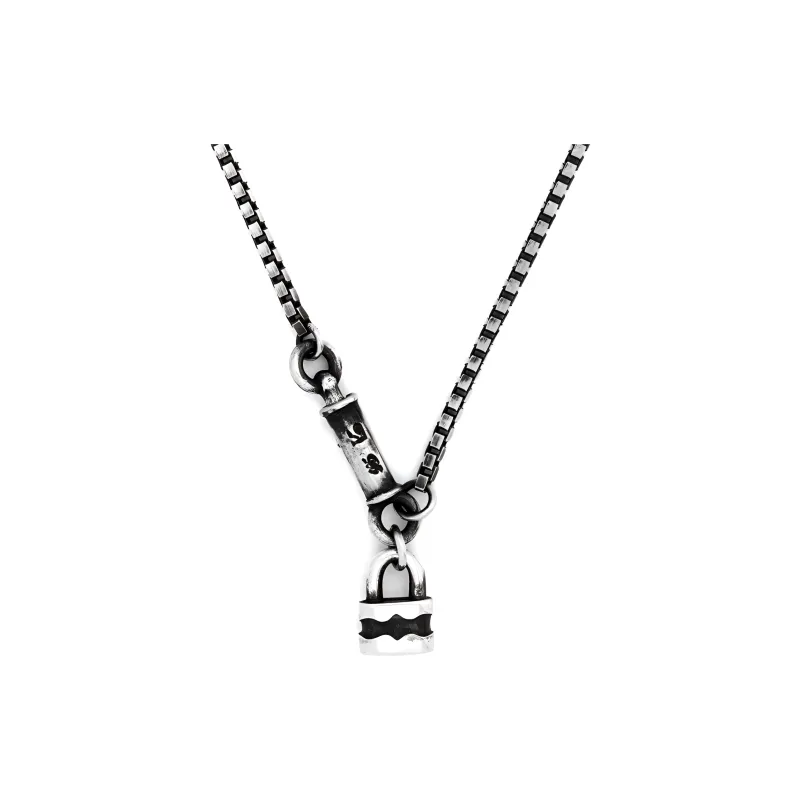 Werkstatt Munchen Symbol Lock Necklace-0