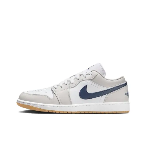JORDAN 1 Low Midnight Navy Neutral Grey