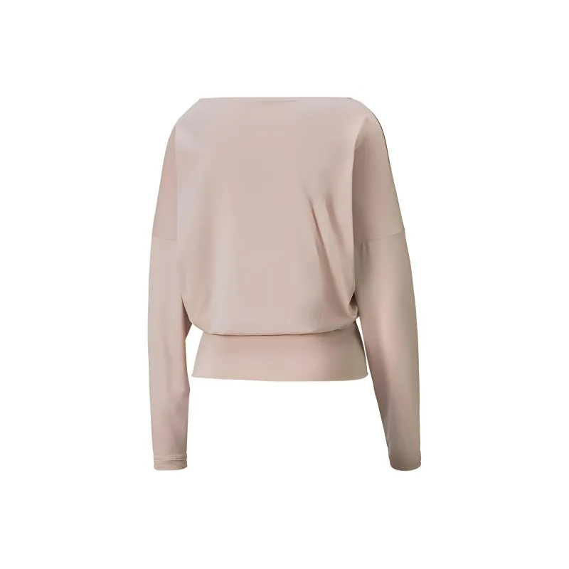 PUMA STUDIO Yoga Crop Top Women's Khaki-1