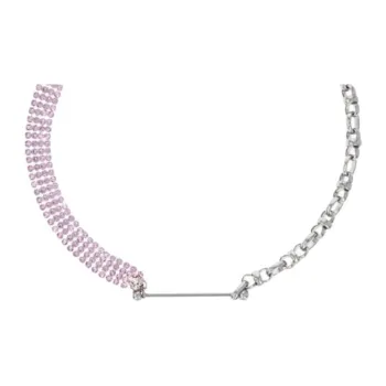 JUSTINE CLENQUET Brass Necklaces Unisex Pink
