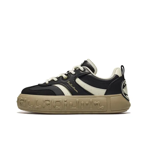 Palladium Low Top Skateboard Shoes Unisex Black White Brown
