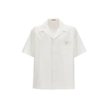 Valentino Logo Plaque Short Sleeved Shirt
