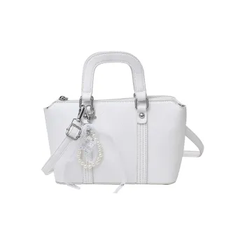 Single Warehouse PU Tote Shoulder Bag, Crossbody Bag Regular Women's Silver/Gray/Black/Beige/Pink/Brown