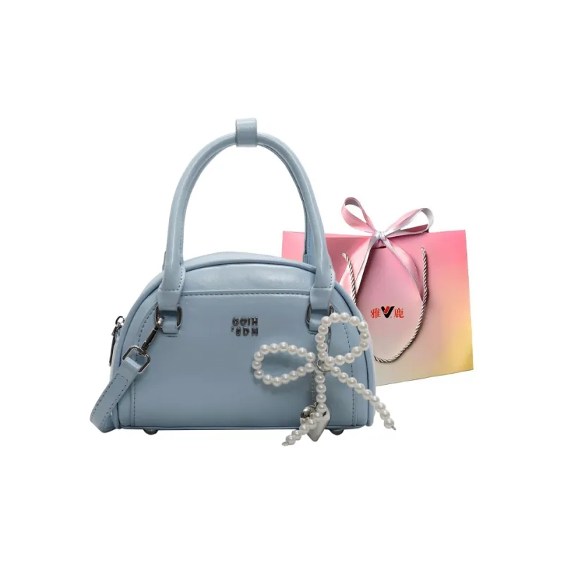 Yalu PU One Shoulder Handbag Women's Black/White/Pink/Blue-21