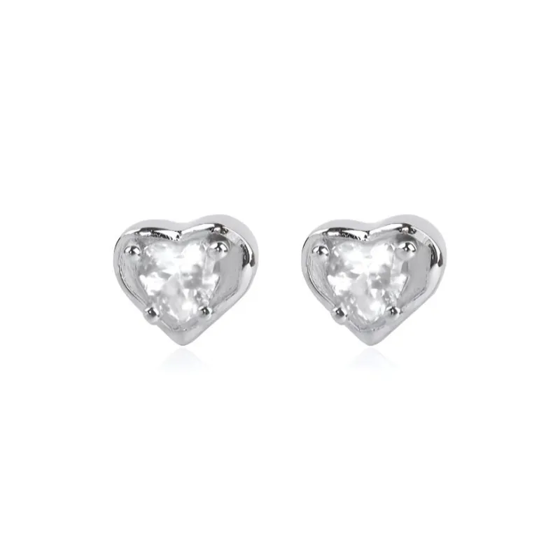SFER S 999 Fine Silver Stud Earrings Women's-0