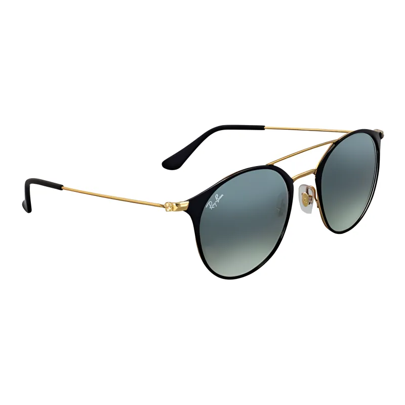 RayBan Steel Aviator Sunglasses Unisex Black/Gold-0