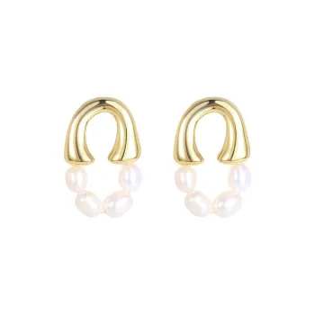 BING STUDIO 925 Sterling Silver Needle Stud Earrings Women's