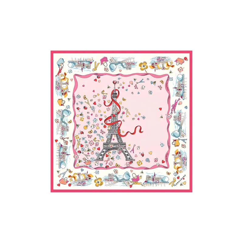 LONGCHAMP Silk Scarves Women's Pink-0