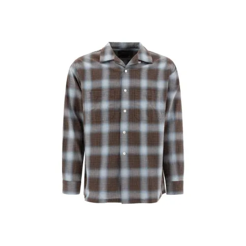 Beams Plus Shirts Men Brown