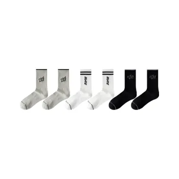 Cotton Gene Mid Calf Socks Men's Combo Set