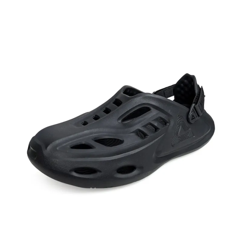 PEAK Pole Hole Shoes Clogs Men's All Black-2