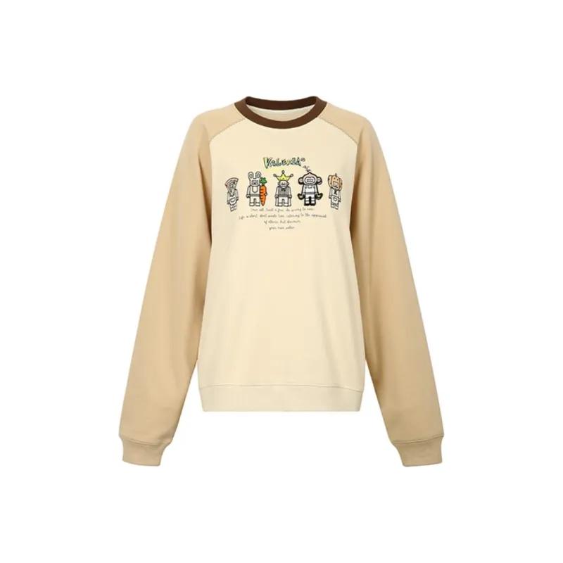 Valeria Obbaco Sweatshirt Unisex Apricot-0