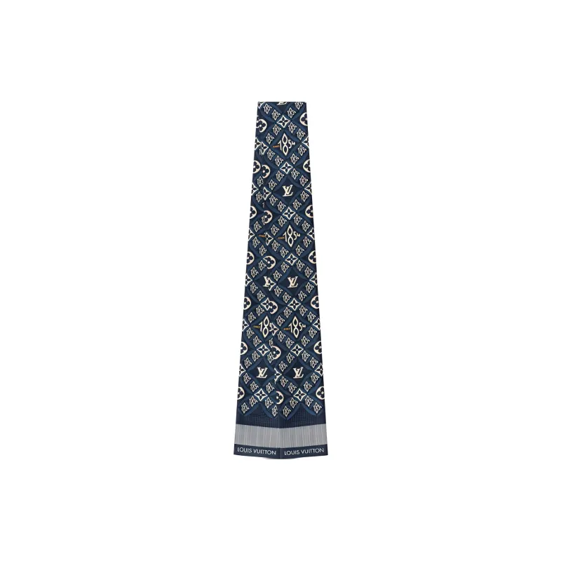 LOUIS VUITTON SINCE 1854 Silk Scarves Women's Blue-0
