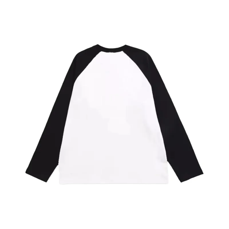 Mu Xiao Xin Raglan Sleeve T Shirt Women's Black White Pony-0