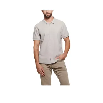 GUESS Shirts Men Beige Yellow
