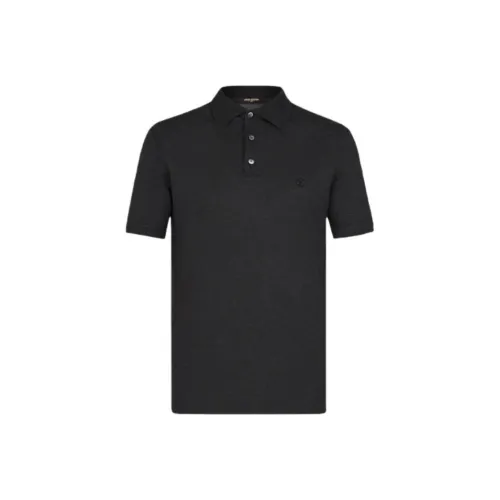 LOUIS VUITTON Polo Shirt Men's Black