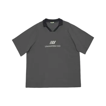 Umamiism Polo Shirts Unisex Dark Gray
