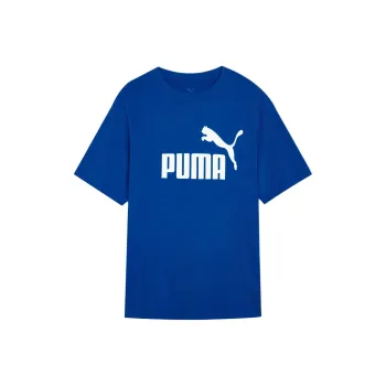 PUMA Ess Logo T Shirt Men's Dark Blue