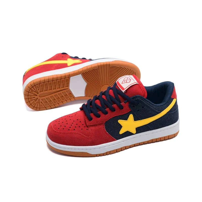Teddy Bear Collection Coverage Slip Resistant, Abrasion Resistant, Lightweight Low Top Skateboard Shoes Unisex-6