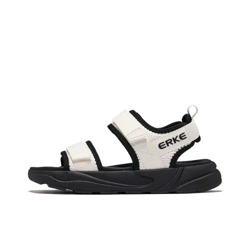 Erke Beach Sandals Women's Microcrystal White Jet Black