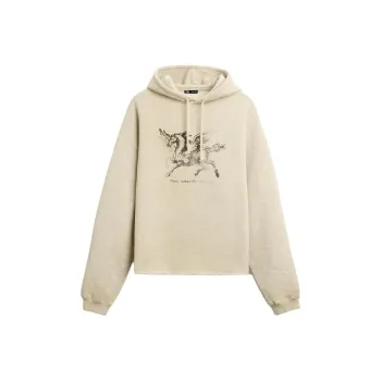 ZARA Sweatshirt Men's Zebra Print Gray