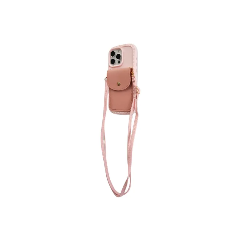 Sopi TPU Material Coin Purse With Crossbody Strap Phone Cases Compatible With IPhone 16/15 Pro Max/Apple 13/14 Pro/Max-5