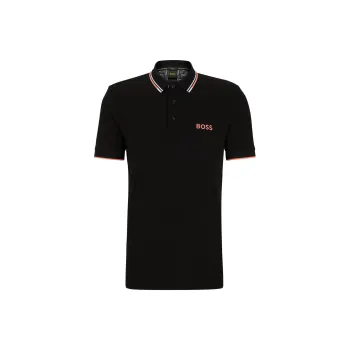 HUGO BOSS Logo embroidered Piqué Polo Shirt