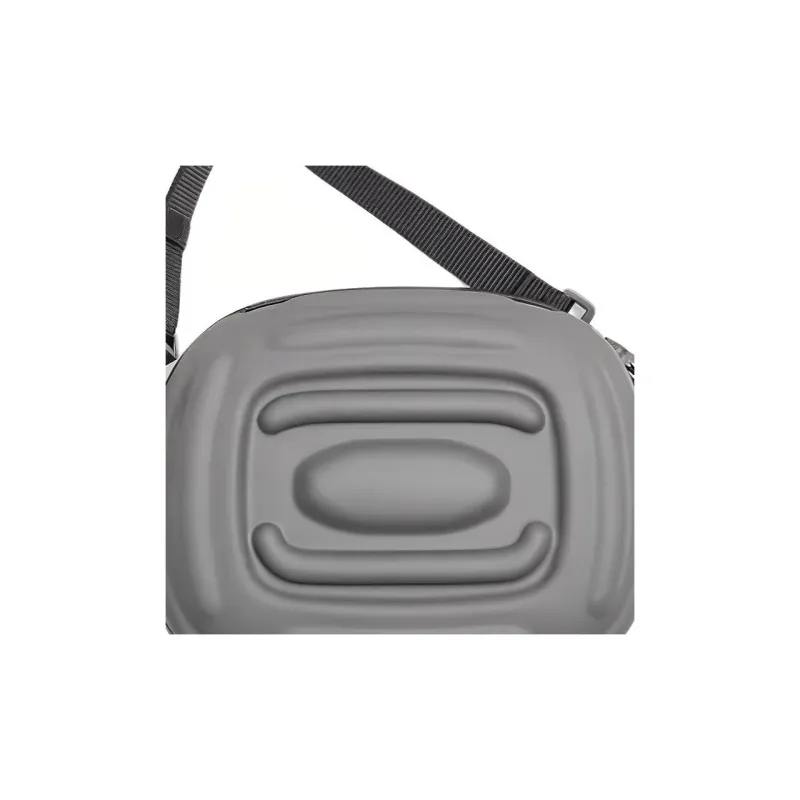 ZARA Polycarbonate Shoulder Bag Crossbody Bag Men's Silver-4