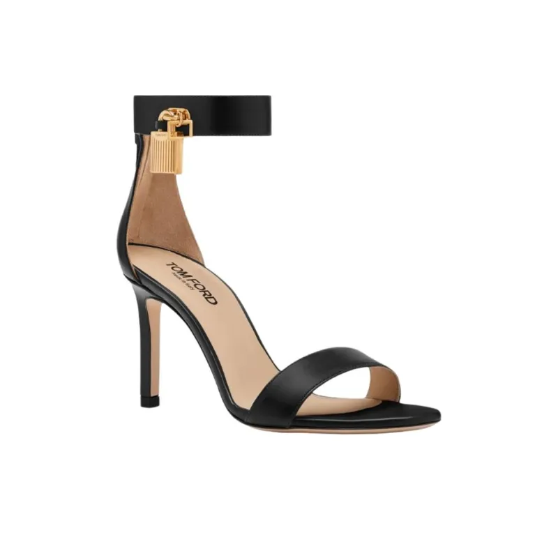 TF One Strap Sandals 8.5cm Women's Black-2