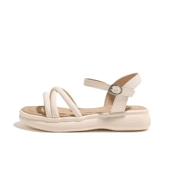 HUANQIU Roman Sandals 3.5cm Women's Beige