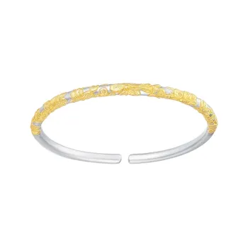 CHAOHONGJI 999 Fine Silver Bangles Women's