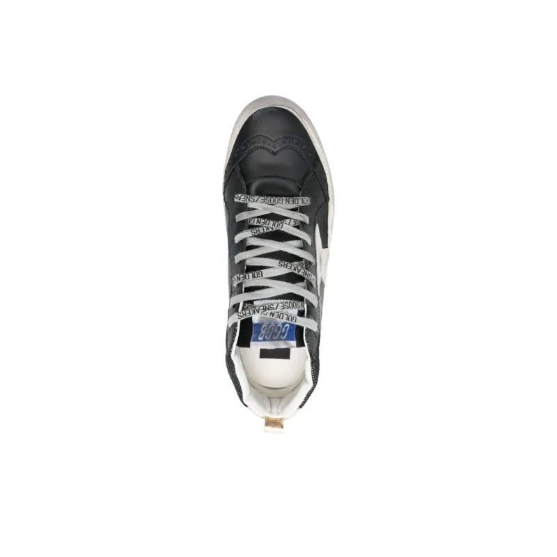 Golden Goose Mid Star Mid Top Skateboard Shoes Women's Black-4