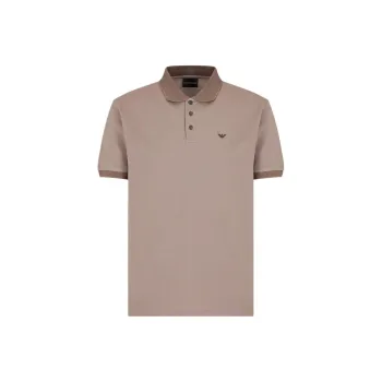 EMPORIO ARMANI SS24 Polo Shirt Men's Light Brown
