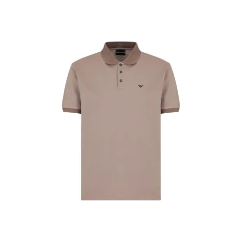EMPORIO ARMANI SS24 Polo Shirt Men's Light Brown