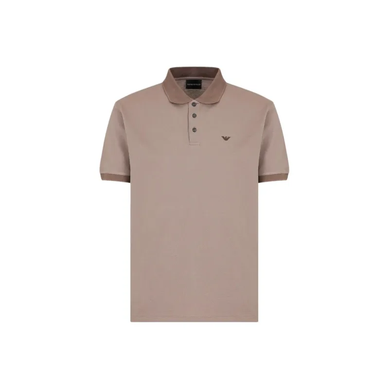 EMPORIO ARMANI SS24 Polo Shirt Men's Light Brown-0