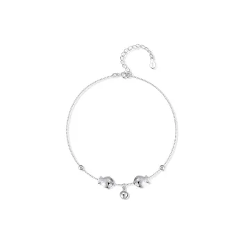 BKBU 990 Silver Anklets Women's