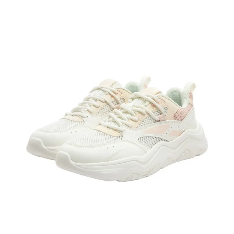 361° Ice Cream Slip Resistant And Breathable Low Top Chunky Sneakers Women's White-2