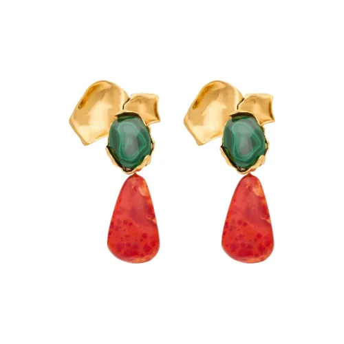 SAINT LAURENT Clip On Earrings Women's Gold