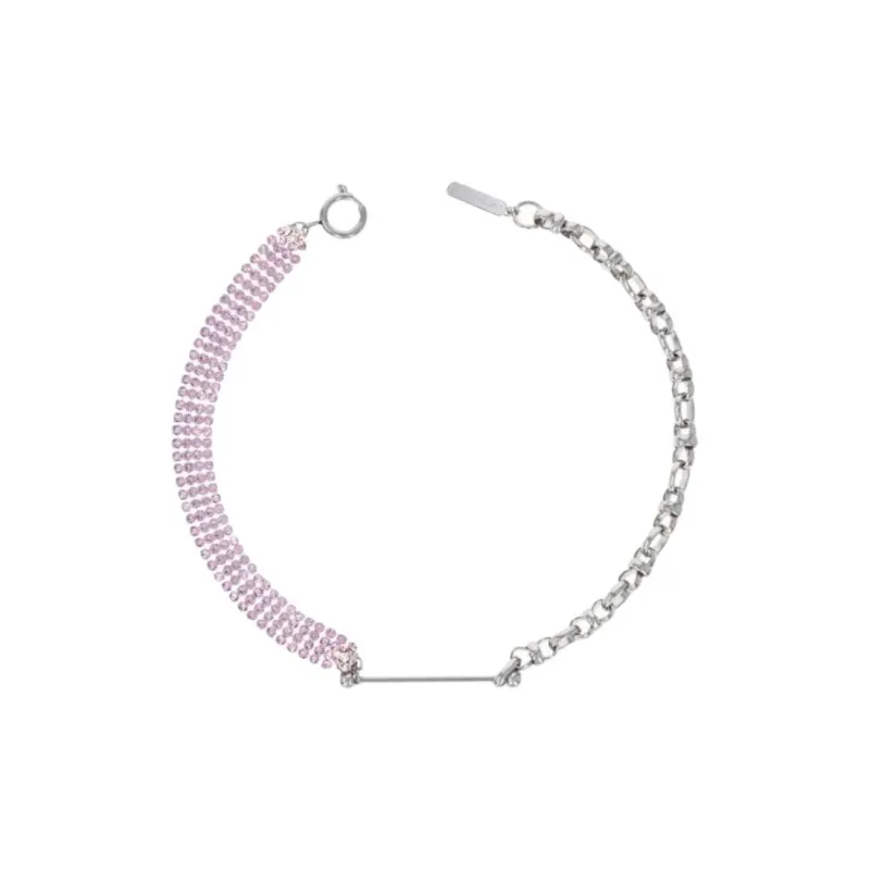 JUSTINE CLENQUET Brass Necklaces Unisex Pink-1