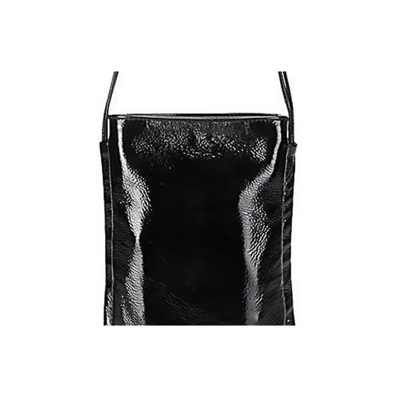 Hereu Lambskin Shoulder Bag, Crossbody Bag Mini Women's Black-3