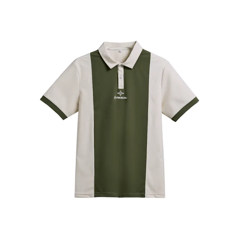 Kawasaki Polo Shirt Unisex Khaki Green-0