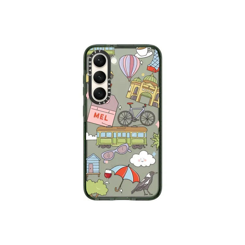 CASETIFY TPU Material Melbourne Life Phone Cases Compatibility With Samsung Galaxy S23 Trendy And Cool-0
