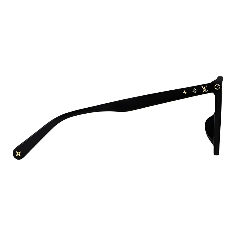 LOUIS VUITTON Oval Sunglasses Women's Black-2