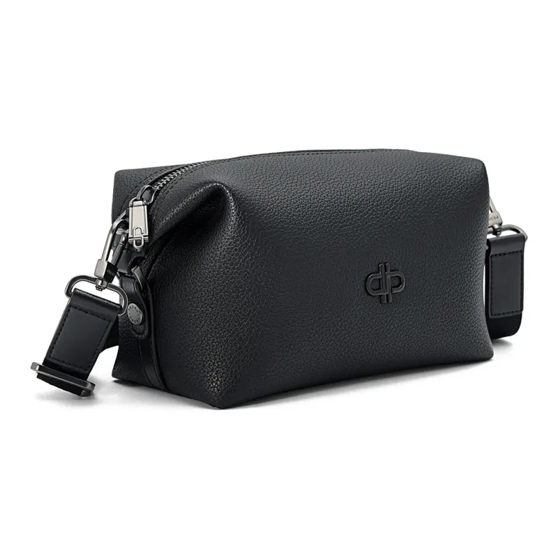 PEDRO Icon Series Synthetic Material Crossbody Bag, Shoulder Bag Small Size Men's Black/Dark Blue-1