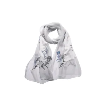 Red Bean Mulberry Silk Scarves Women's